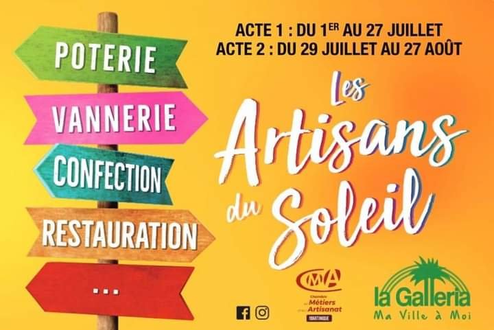 Les Artisans Du Soleil - La Galleria du 7 au 31 août 2024 2 ARTISANS SOLEIL