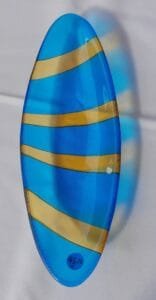 Accueil Vitrail Martinique 4 Plat "barque" - Verre fusionné