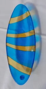 Accueil Vitrail Martinique 4 Plat "barque" - Verre fusionné